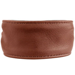 Hunter Ergonomisches Hundehalsband Arvika aus Leder Cognac/Schwarz Größe 50 – Bild 1 von 6