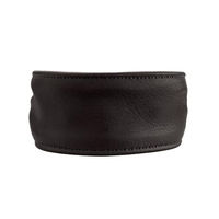 Produktbild von HUNTER Ergonomisches Hundehalsband ARVIKA aus Leder in Schwarz/Cognac Größe 60