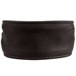 Hunter Ergonomisches Hundehalsband Arvika aus Leder Schwarz/Braun Größe 45 – Bild 1 von 6