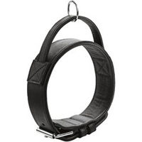 Produktbild von Hunter Erziehungshalsband Larvik aus Leder mit Griff Schwarz 65 cm