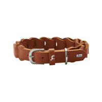 Produktbild von Hunter Erziehungshalsband Solid Education Chain aus Leder Ockerbraun M-L 60 cm - 60 cm