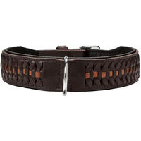Produktbild von Hunter Erziehungshalsband Solid Education Exclusive aus Leder dunkelbraun schwarz Größe S-M - 117 g