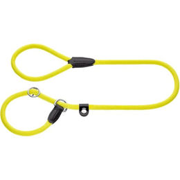Hunter Freestyle Hundeleine aus Tau in Neongelb mit integrierter Halsung 10 mm x 170 cm - 1 m – Bild 1 von 5