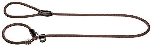 Hunter Freestyle Hundeleine aus Tau mit integrierter Halsung Braun 10/170 cm - 170 cm – Bild 1 von 5