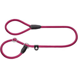 HUNTER Freestyle Hundeleine aus Tau mit integrierter Halsung Himbeerrot 8/120 - 120 cm – Bild 1 von 2