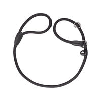 Produktbild von Hunter Freestyle Hundeleine Schwarz 120 cm mit integrierter Halsung und wasserabweisender Funktion - 120 cm