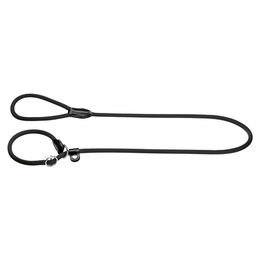 Hunter Freestyle Hundeleine Schwarz Tau mit integrierter Halsung 10/120 cm - 120 cm – Bild 1 von 2