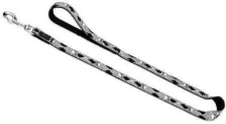 Hunter Führleine Krazy Scull aus Nylon in Grau Schwarz 110 cm – Bild 1 von 1