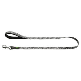 Produktbild von Hunter Führleine Convenience Reflect aus Nylon grau mit reflektierendem Leo Muster und wasserabweisender Eigenschaft