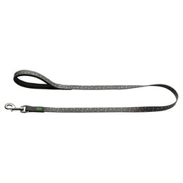 Produktbild von Hunter Führleine Convenience Reflect aus Nylon grau mit reflektierenden Sternen und wasserabweisender Oberfläche - 120 cm
