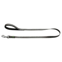 Produktbild von Hunter Führleine Convenience Reflect aus Nylon grau mit reflektierenden Sternen und wasserabweisender Oberfläche - 120 cm