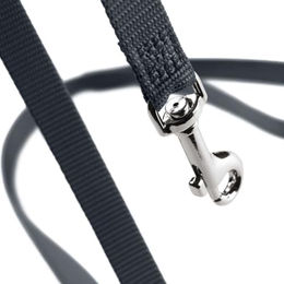 Hunter Führleine London aus Polyester für Welpen und kleine Hunde in Grau Schwarz oder Bunt 100 cm - 100 cm – Bild 1 von 2