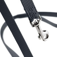 Produktbild von Hunter Führleine London aus Polyester für Welpen und kleine Hunde in Grau Schwarz oder Bunt 100 cm - 100 cm