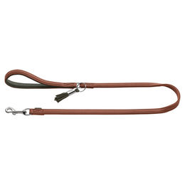 Produktbild von Hunter Führleine Portofino aus Leder cognac/oliv 110 cm 15 mm