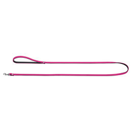 Produktbild von Hunter Führleine Provence aus Leder in Rosa Schwarz 140 cm 8 mm