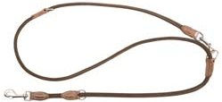 HUNTER Führleine Round & Soft Hunting aus Leder braun 200 cm M-L – Bild 1 von 5