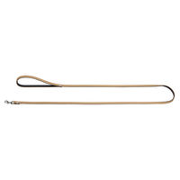 Produktbild von Hunter Führleine Softie aus Kunstleder beige/schwarz wasserabweisend 20 mm / 100 cm - 100 cm