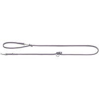 Produktbild von Hunter Führleine Soho Round Mini aus Leder für Welpen und kleine Hunde, Flieder-Grau, 200 cm