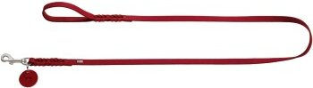 Hunter Führleine Solid Education Schleppleine aus Leder rot 110 cm - 1,1 m – Bild 1 von 5