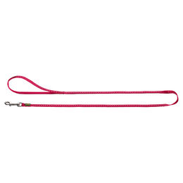 Produktbild von Hunter Führleine Tripoli für kleine Hunde und Welpen aus Nylon in Rot/Rosa wasserabweisend 10 mm / 140 cm