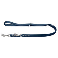 Produktbild von Hunter Grenaa Leder Hundeführleine verstellbar Dunkelblau 13/200 cm
