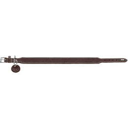 Hunter Halsband Aalborg extra breit aus Leder in Oliv Grün Größe S 45 cm – Bild 1 von 3