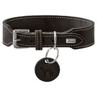 Produktbild von Hunter Halsband Aalborg extra-breit aus Leder Schwarz