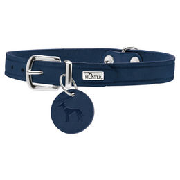 Hunter Halsband Aalborg Leder dunkelblau – Bild 1 von 2