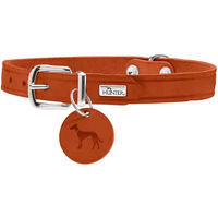 Produktbild von Hunter Halsband Aalborg Leder orange 32 cm