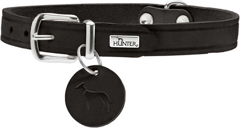 Hunter Halsband Aalborg Leder Schwarz 52 cm M – Bild 1 von 4