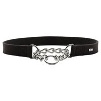 Produktbild von Hunter Halsband Aalborg Leder Schwarz Größe L
