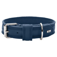 Produktbild von Hunter Halsband Aalborg Rustica Leder dunkelblau 50 cm x 3,5 cm