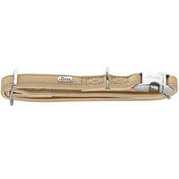 Produktbild von Hunter Halsband Amalfi Alu-Strong aus Kunstleder beige Gr. M Breite 1,5cm Verstellbereich 30-45cm