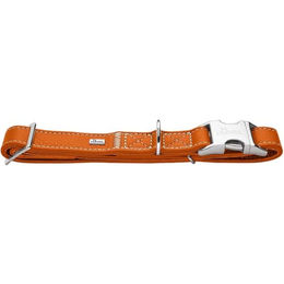 Hunter Halsband Cannes Alu-Strong Leder Orange Größe XL – Bild 1 von 3