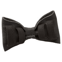 Produktbild von Hunter Halsband-Fliege Paris schwarz aus Leder für Hunde 9x6 cm
