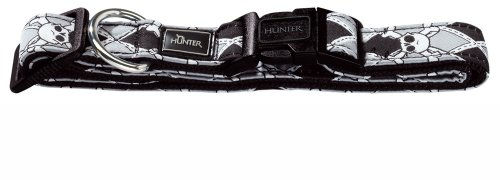 Hunter Halsband Krazy Scull Vario Basic XS aus Nylon in Schwarz – Bild 1 von 2