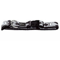 Produktbild von Hunter Halsband Krazy Scull Vario Basic XS aus Nylon in Schwarz