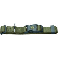 Produktbild von Hunter Halsband London Vario Basic aus Polyester in Olivgrün Größe M (30-46 cm Halsumfang)