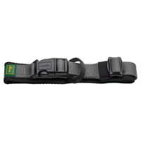 Produktbild von Hunter Halsband Maldon aus Nylon in Schwarz/Grau Größe M mit integriertem Adresslabel