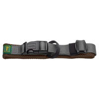 Produktbild von Hunter Halsband Maldon für Hunde braun grau Größe M mit atmungsaktivem Mesh und integriertem Adresslabel