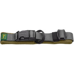 Hunter Halsband Maldon für Hunde in Oliv/Grau Größe M aus atmungsaktivem Mesh und robustem Polyester mit integriertem Adresslabel – Bild 1 von 4