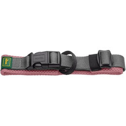 Hunter Halsband Maldon für Hunde Rosa/Grau aus atmungsaktivem Mesh und Nylon Größe XL – Bild 1 von 2