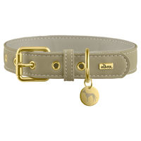 Produktbild von Hunter Halsband Malibu aus Kunstleder salbeigrün Größe M 55 cm Breite 3,1 cm