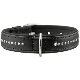 Produktbild von Hunter Halsband Modern Art Luxus aus Kunstleder Schwarz Gr. 37 (28,0 - 33,5 cm) - 1 Stk.