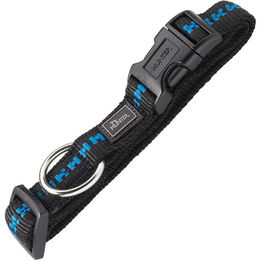 Produktbild von Hunter Halsband Power Grip Vario Plus aus Nylon Schwarz/Blau Größe M 40-55cm
