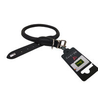 Produktbild von Hunter Halsband Round & Soft aus Elchleder Schwarz - 55 cm