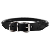 Produktbild von Hunter Halsband Round & Soft aus Elchleder Schwarz