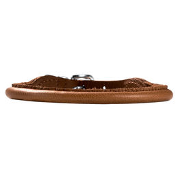 Produktbild von Hunter Halsband Round & Soft Petit aus Elchleder in Cognac Braun Grösse S