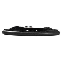 Produktbild von Hunter Halsband Round & Soft Petit aus Elchleder Schwarz Größe S für kleine Hunde