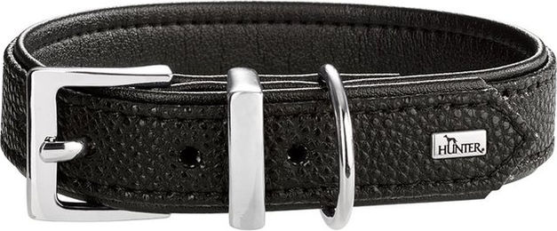 Hunter Halsband Sofia veganes Kunstleder Schwarz XS 35 cm – Bild 1 von 2